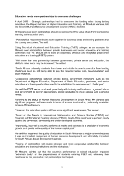 1 Education needs more partnerships to overcome challenges 4
