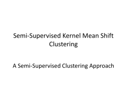 Semi-Supervised Kernel Mean Shift Clustering