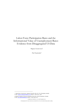 Labor-Force Participation Rates and the Informational Value of