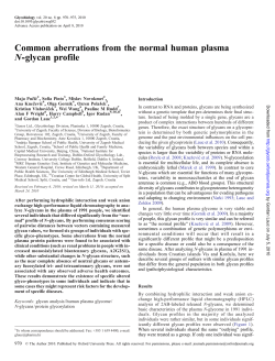 Common aberrations from the normal human plasma