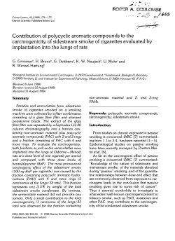 Contribution of polycyclic aromatic compounds to the