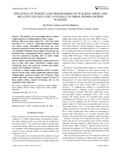 in obese women during walking