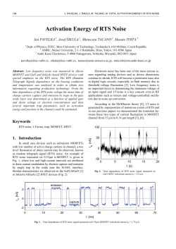 Activation Energy of RTS Noise