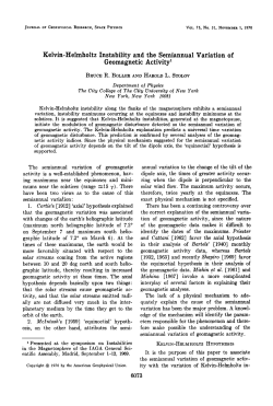 Helmholtz Instability and the Semiannual