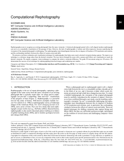 Computational rephotography