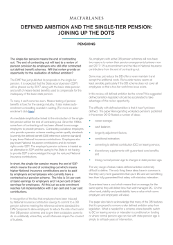 DEFINED AMBITION AND THE SINGLE