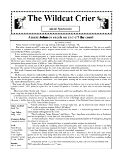 The Wildcat Crier - East Allegheny School District