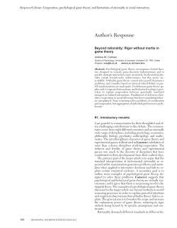 Beyond rationality: Rigor without mortis in game theory
