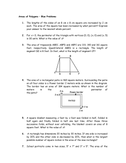 Areas of Polygons &ndash; Blue Problems
