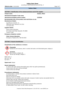 Safety Data Sheet - Fisher Scientific