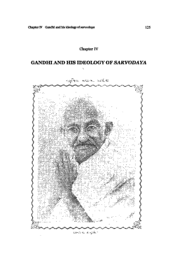 gandhi and his ideology of sarvodaya