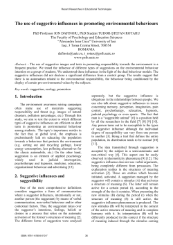 The use of suggestive influences in promoting