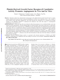 Platelet-Derived Growth Factor Receptor