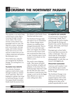 Cruising the NOrthwest Passage