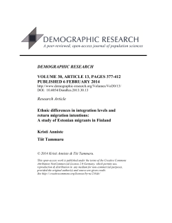 Ethnic differences in integration levels and return migration intentions