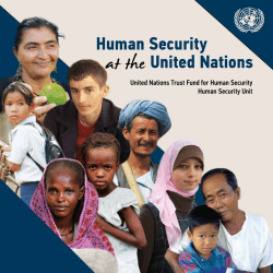 Human Security at theUnited Nations