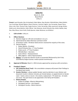 Academic Senate 2015-16 MINUTES