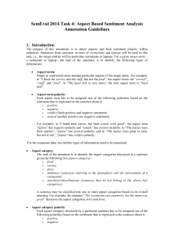 Annotation Guidelines