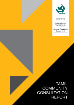 tamil community consultation report