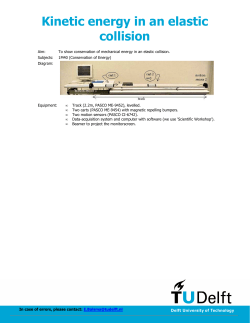 Kinetic energy in an elastic collision