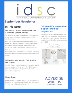 September 2015 - International Down Syndrome Coalition