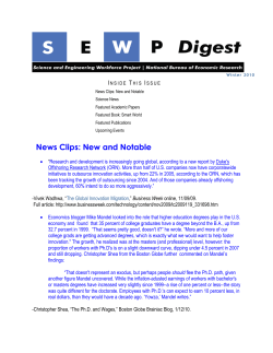 News Clips: New and Notable