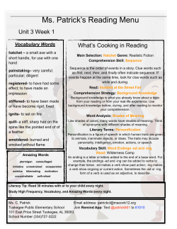 Hatchet Unit 3 Week 1 - Macon County Schools