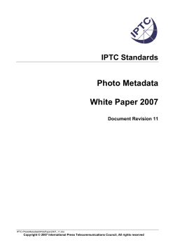 IPTC Photo Metadata White Paper 2007