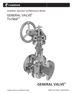 GENERAL VALVE Tru Seal IOM
