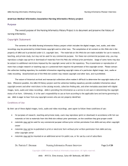Read transcript of the interview - American Medical Informatics