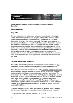 An Introduction to Data Construction on Immigration