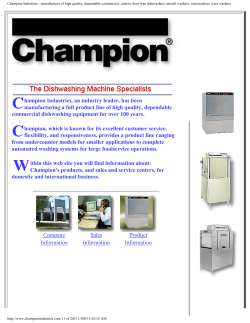 dishwashers, Pot Washers, Pan Washers, Warewashers