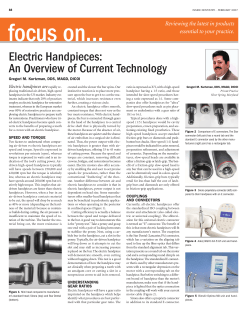 Electric Handpieces: An Overview of Current Technology