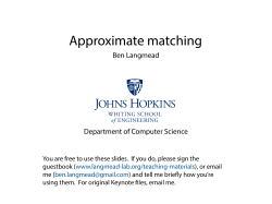 Approximate matching