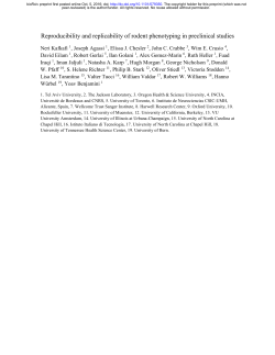 Reproducibility and replicability of rodent phenotyping in preclinical
