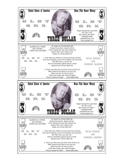 Queer as a Three Dollar Bill