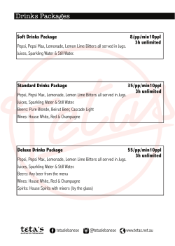 Drinks Packages