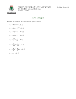 Arc Length - SLC Home Page