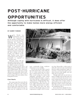 post-hurricane opportunities