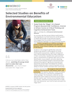 Selected Study Summaries
