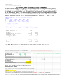 Illustration of Scaled Chi-square Difference Computation To
