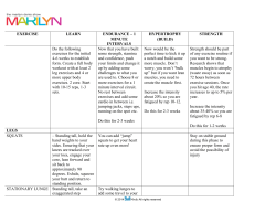 EXERCISE LEARN ENDURANCE &ndash; 1 MINUTE INTERVALS