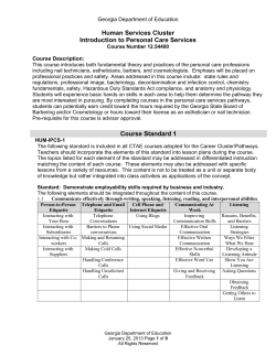 Introduction to Personal Care Services