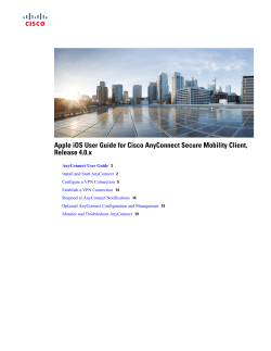 Apple iOS User Guide for Cisco AnyConnect Secure Mobility Client