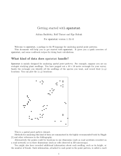 Getting started with spatstat