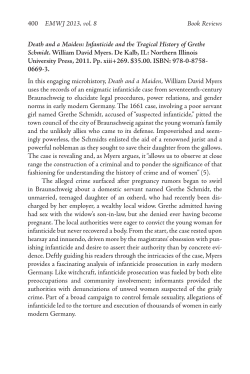 400 EMWJ 2013, vol. 8 Book Reviews Death and a Maiden