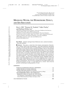modeling water, the hydrophobic effect, and ion solvation