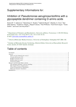 Supplementary Informations for