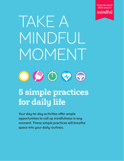 5 simple practices for daily life