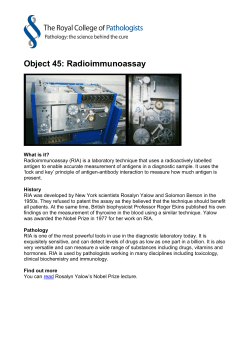 Object 45: Radioimmunoassay